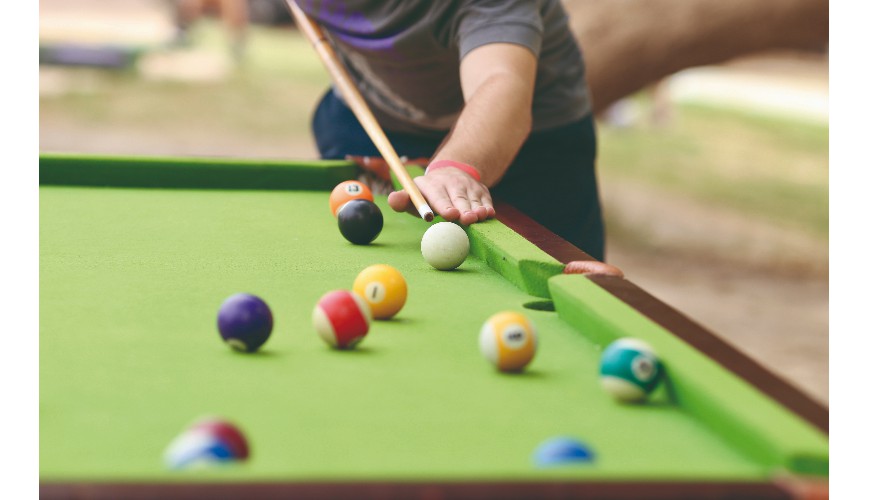 Poolbiljarten: diverse moeilijkheden bij het potten